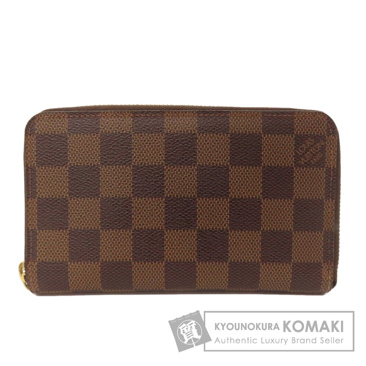 LOUIS VUITTON N60028 Zippy Compact Wallet Long wallet (with coin pocket) Damier canvas Ladies [Used]