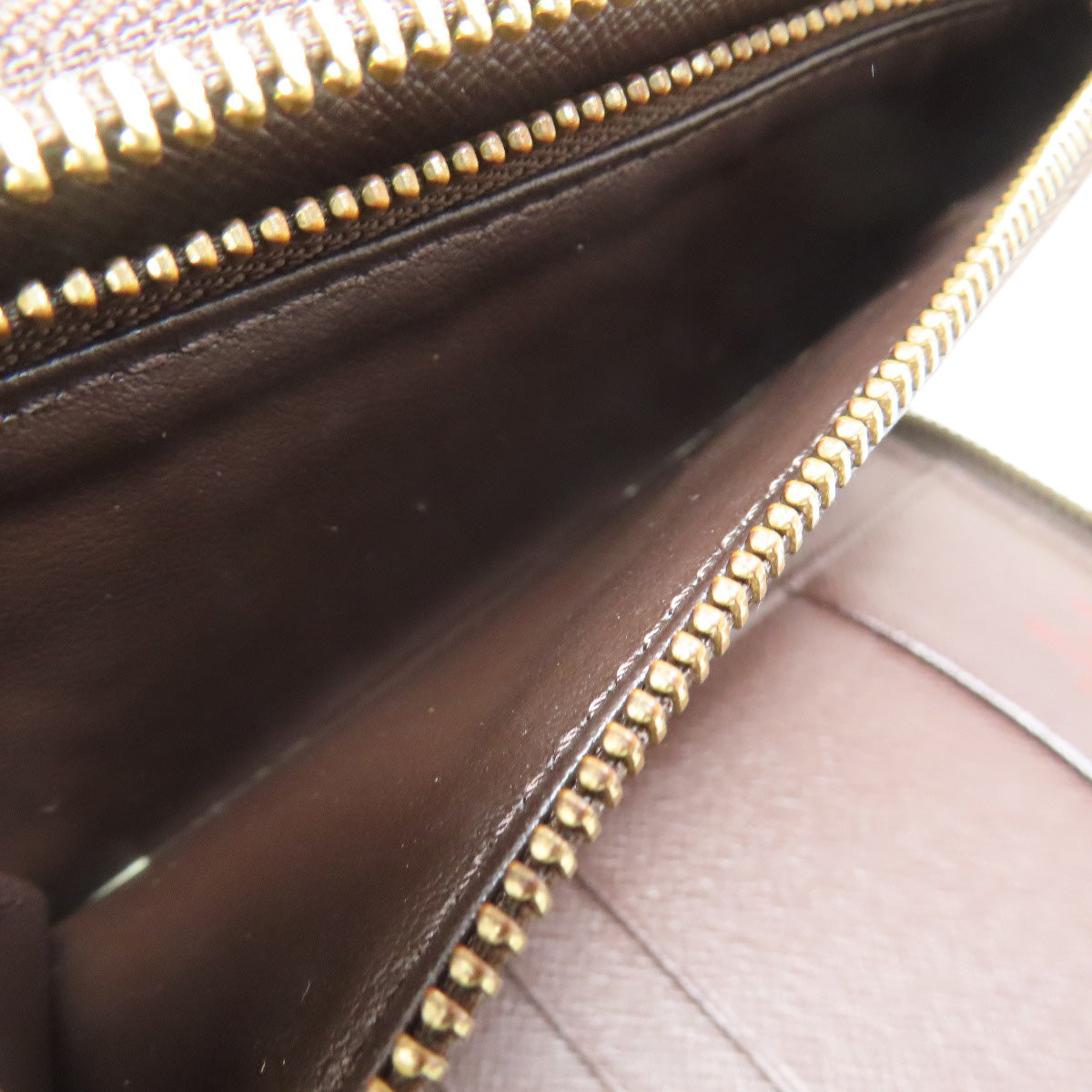 LOUIS VUITTON N60028 Zippy Compact Wallet Long wallet (with coin pocket) Damier canvas Ladies [Used]