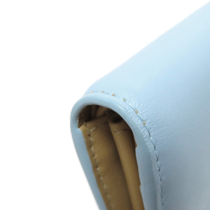 Salvatore Ferragamo logo Bifold Wallet with Coin Pocket Leather Ladies [Used]