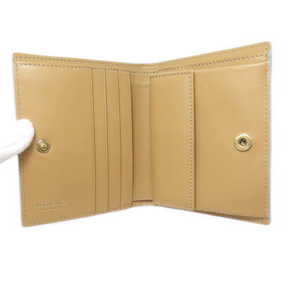 Salvatore Ferragamo logo Bifold Wallet with Coin Pocket Leather Ladies [Used]