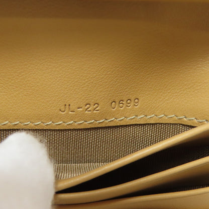 Salvatore Ferragamo logo Bifold Wallet with Coin Pocket Leather Ladies [Used]