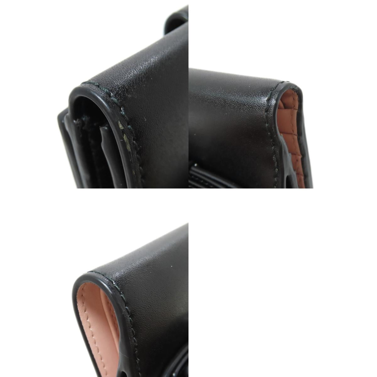 Salvatore Ferragamo Vara ribbon Bifold Wallet with Coin Pocket Leather Ladies [Used]