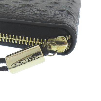 Jimmy Choo Embossing Long wallet (with coin pocket) Calf Ladies [Used]