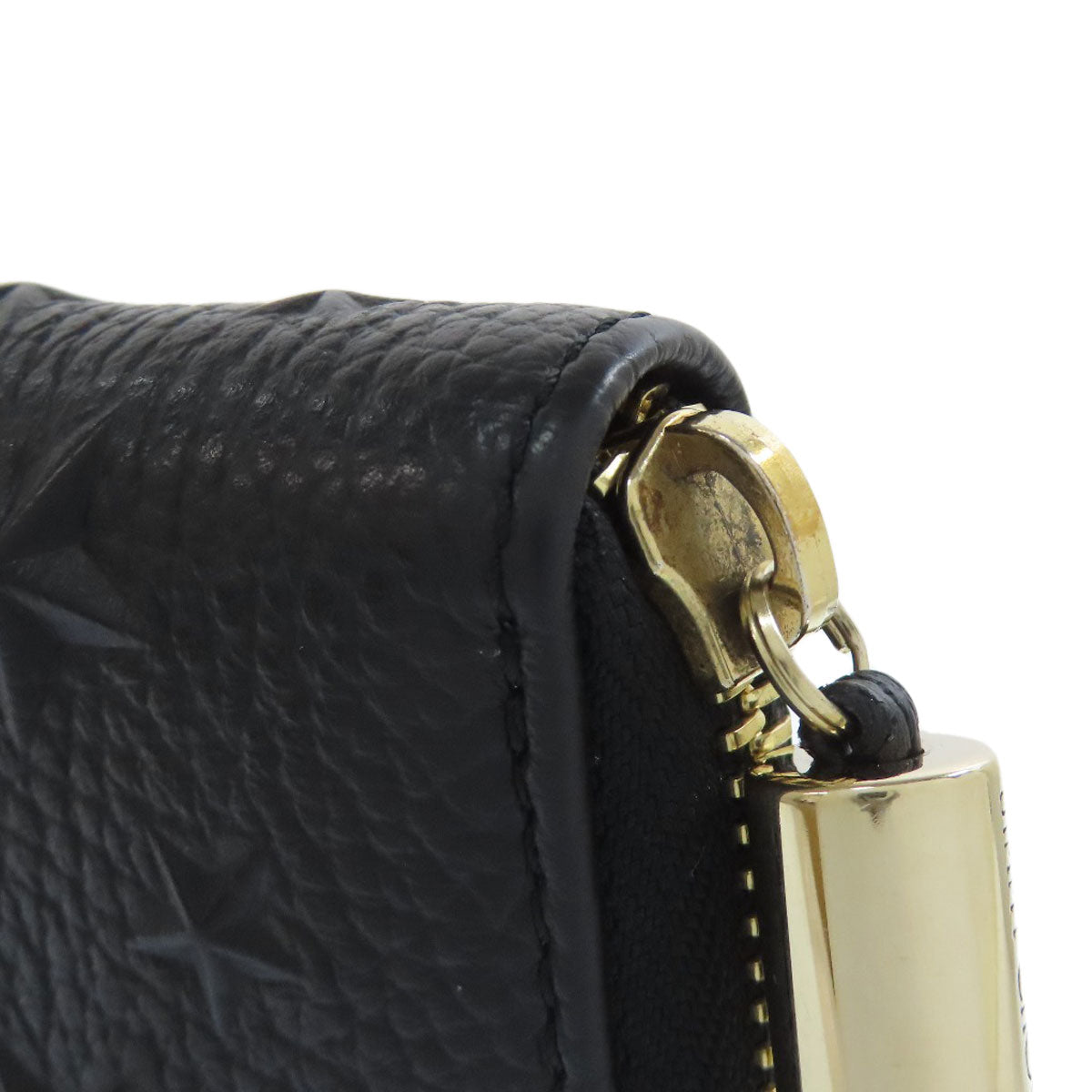 Jimmy Choo Embossing Long wallet (with coin pocket) Calf Ladies [Used]