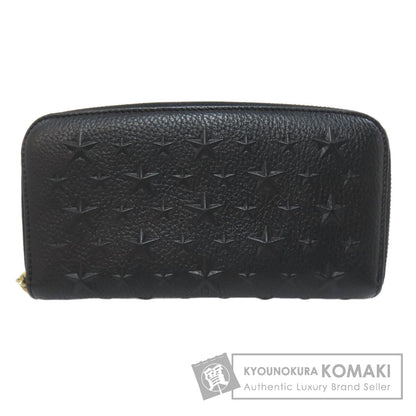 Jimmy Choo Embossing Long wallet (with coin pocket) Calf Ladies [Used]