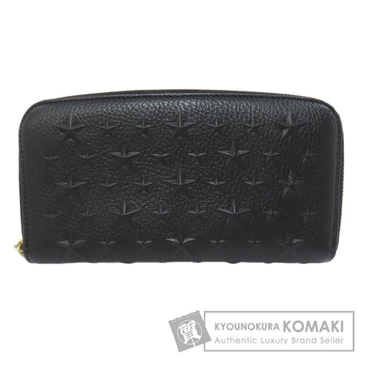 Jimmy Choo Embossing Long wallet (with coin pocket) Calf Ladies [Used]