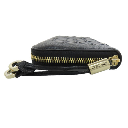 Jimmy Choo Embossing Long wallet (with coin pocket) Calf Ladies [Used]