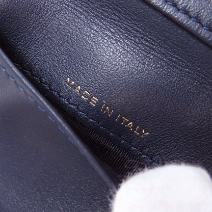 CHANEL Tri-fold Wallet Compact Wallet COCO Mark Bifold Wallet with Coin Pocket Lambskin Ladies [Used]