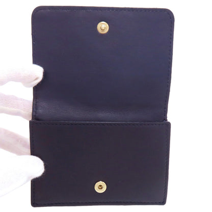 CHANEL Tri-fold Wallet Compact Wallet COCO Mark Bifold Wallet with Coin Pocket Lambskin Ladies [Used]