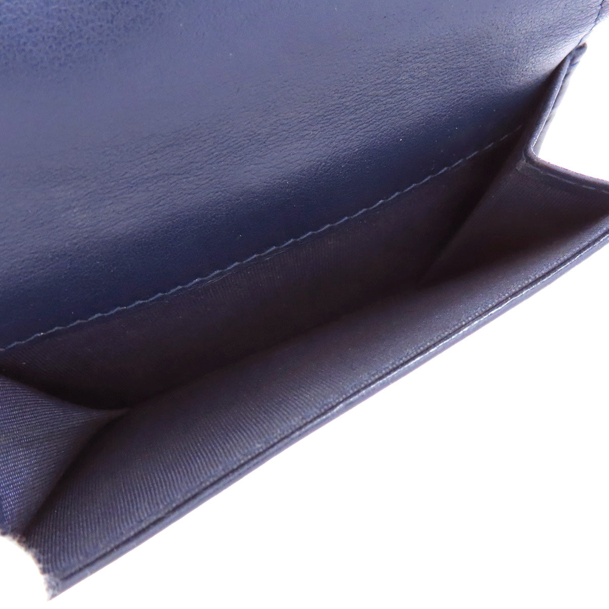 CHANEL Tri-fold Wallet Compact Wallet COCO Mark Bifold Wallet with Coin Pocket Lambskin Ladies [Used]