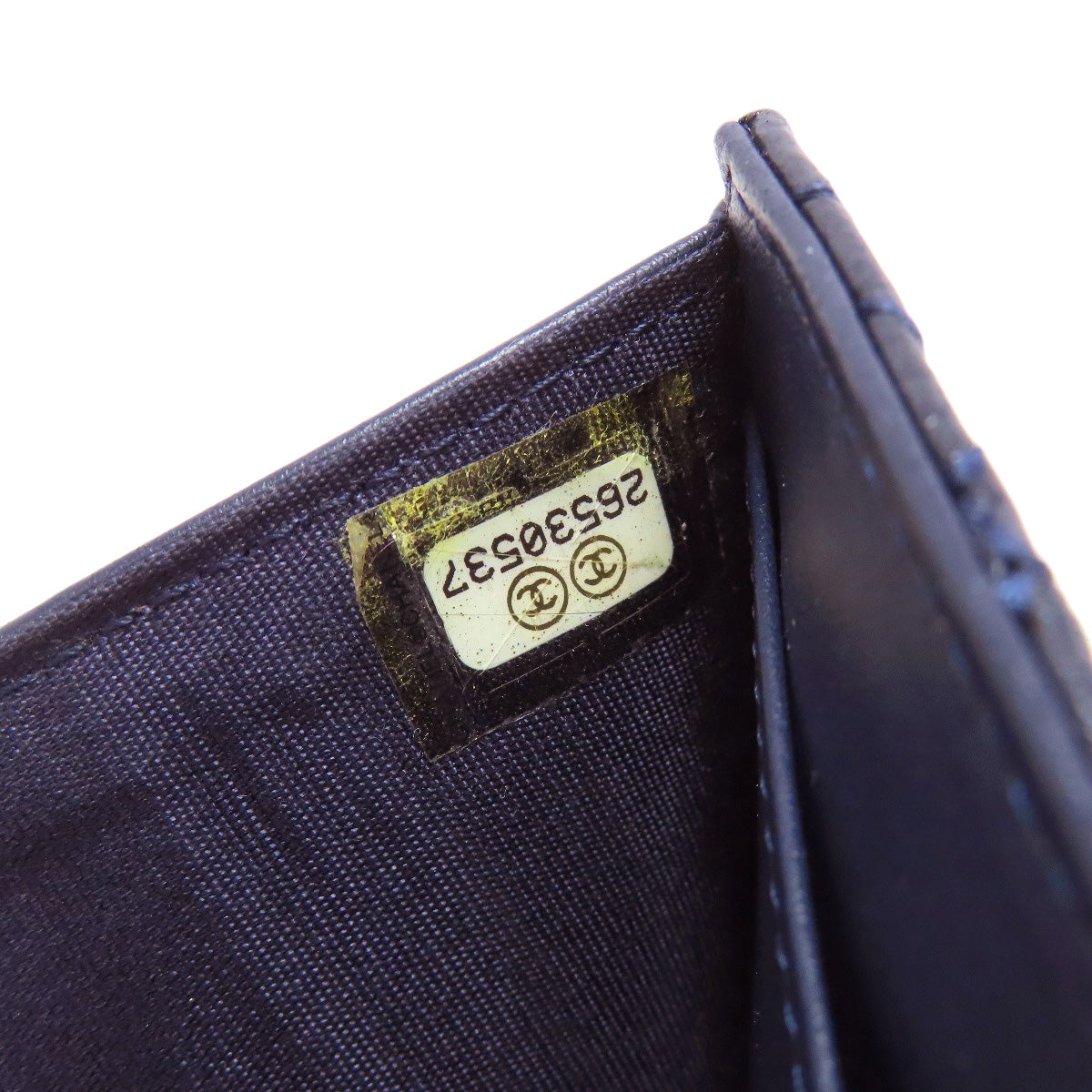 CHANEL Tri-fold Wallet Compact Wallet COCO Mark Bifold Wallet with Coin Pocket Lambskin Ladies [Used]