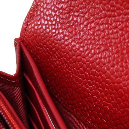 CHANEL COCO Mark Matelasse SilverHardware Long wallet (with coin pocket) Grained Calfskin Skin Ladies [Used]