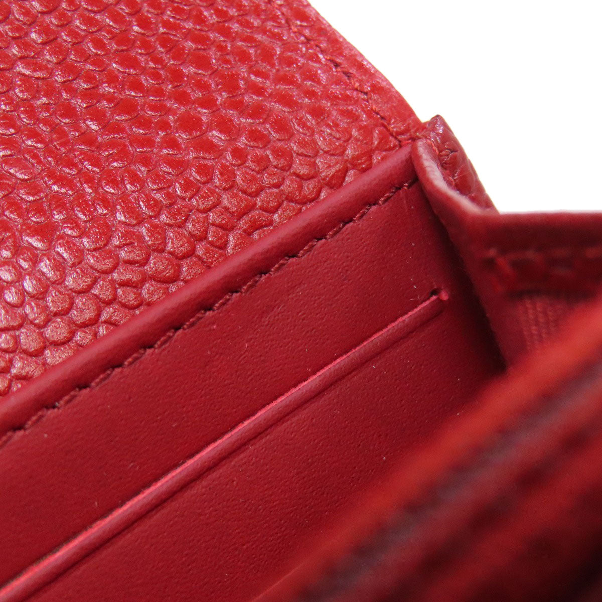 CHANEL COCO Mark Matelasse SilverHardware Long wallet (with coin pocket) Grained Calfskin Skin Ladies [Used]