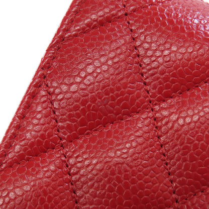 CHANEL COCO Mark Matelasse SilverHardware Long wallet (with coin pocket) Grained Calfskin Skin Ladies [Used]