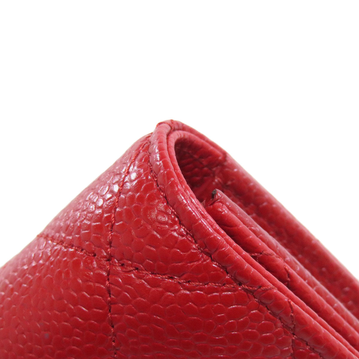 CHANEL COCO Mark Matelasse SilverHardware Long wallet (with coin pocket) Grained Calfskin Skin Ladies [Used]