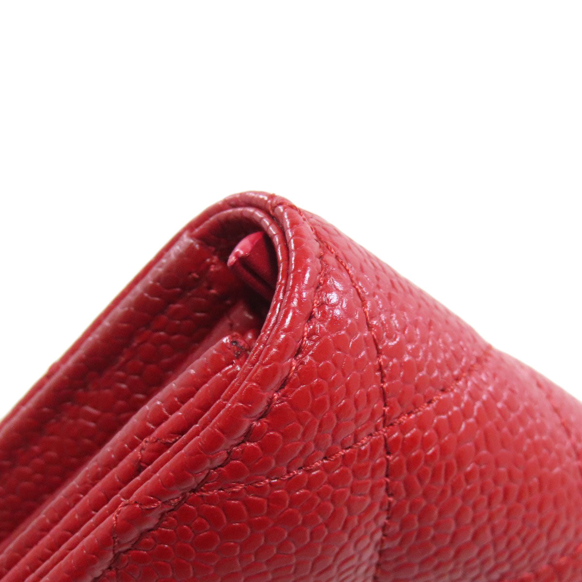 CHANEL COCO Mark Matelasse SilverHardware Long wallet (with coin pocket) Grained Calfskin Skin Ladies [Used]