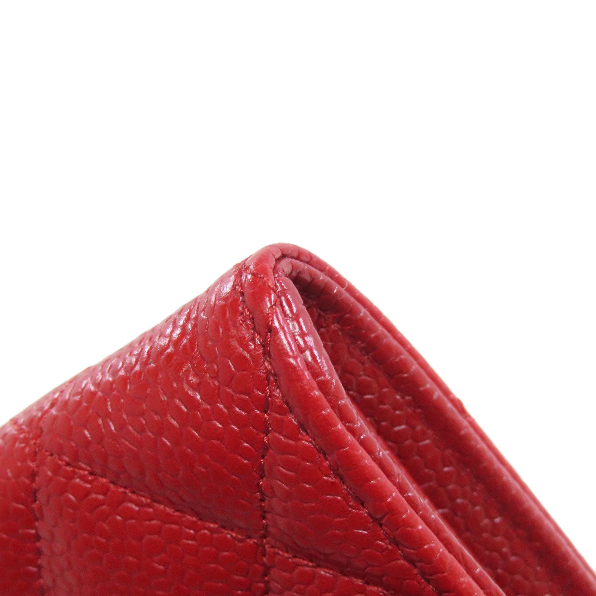 CHANEL COCO Mark Matelasse SilverHardware Long wallet (with coin pocket) Grained Calfskin Skin Ladies [Used]