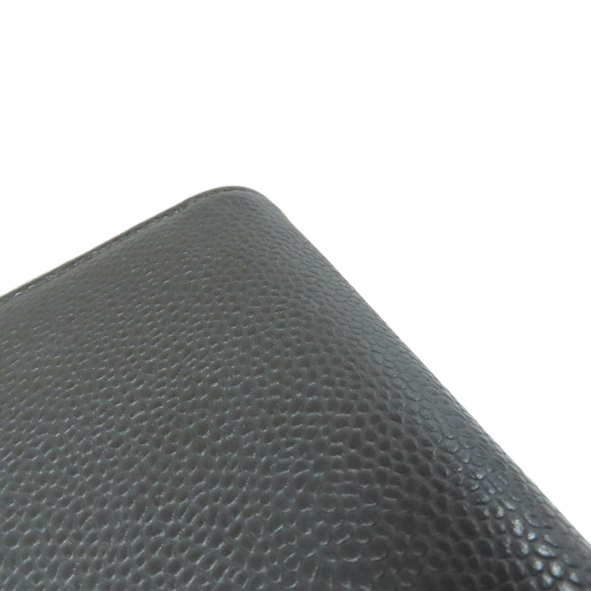 CHANEL COCO Mark Long wallet (with coin pocket) Grained Calfskin Skin Ladies [Used]