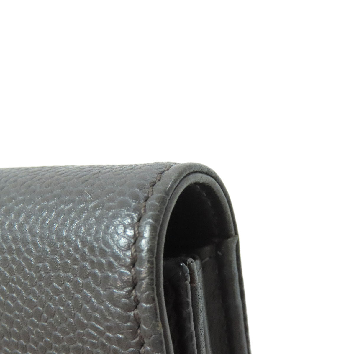 CHANEL COCO Mark Long wallet (with coin pocket) Grained Calfskin Skin Ladies [Used]