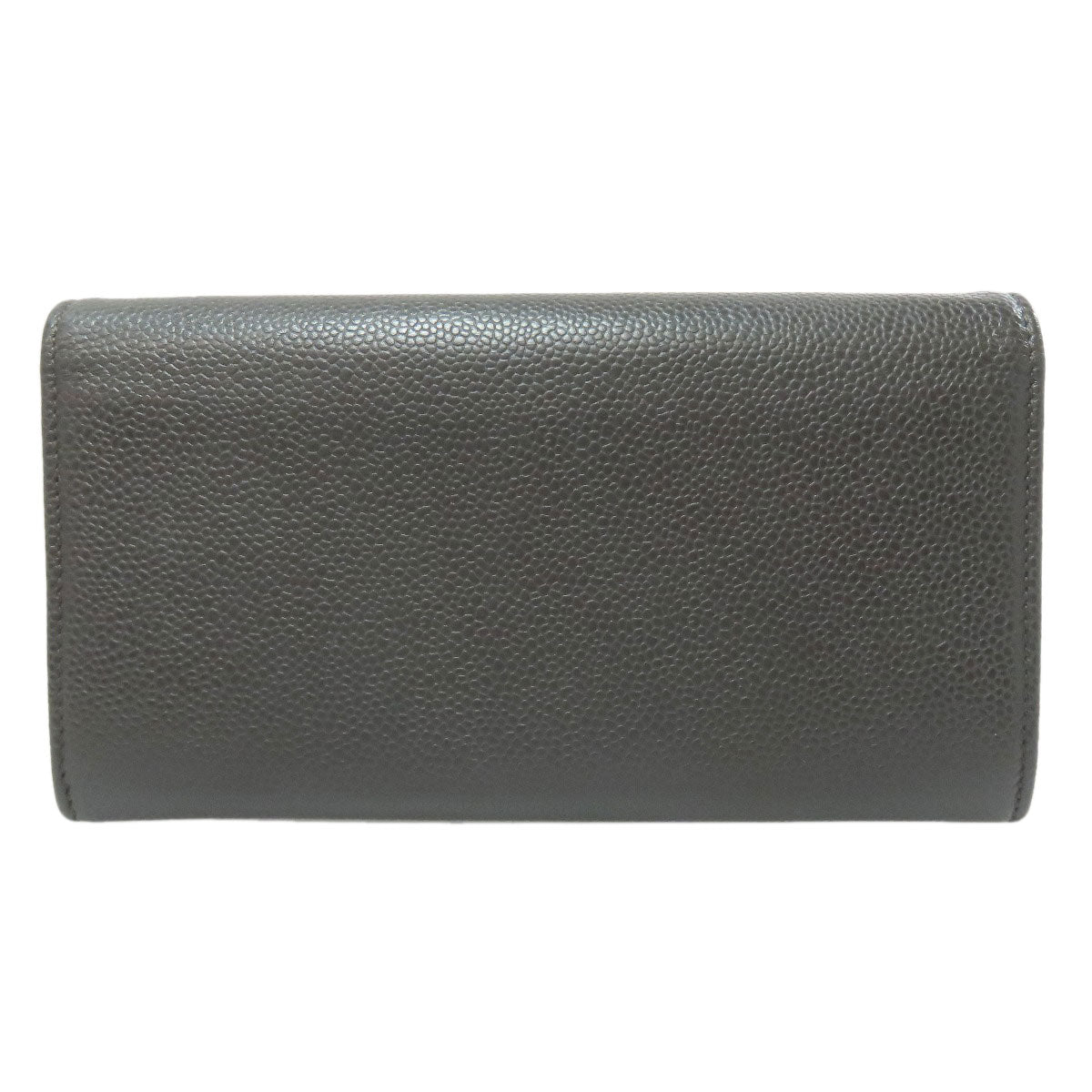 CHANEL COCO Mark Long wallet (with coin pocket) Grained Calfskin Skin Ladies [Used]