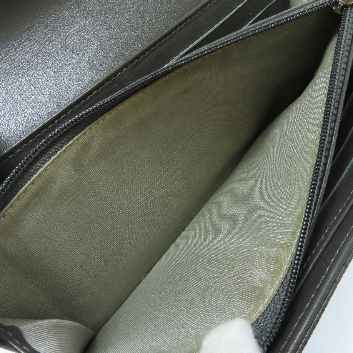 CHANEL COCO Mark Long wallet (with coin pocket) Grained Calfskin Skin Ladies [Used]