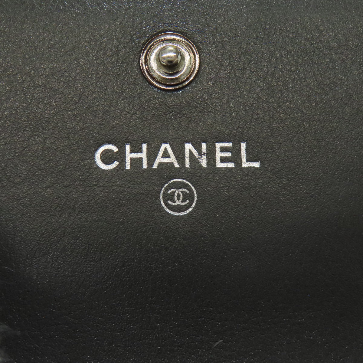 CHANEL COCO Mark Long wallet (with coin pocket) Grained Calfskin Skin Ladies [Used]