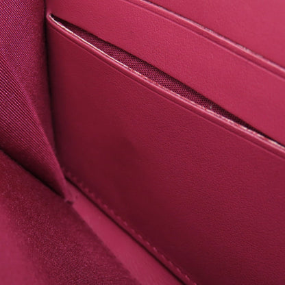 CHANEL Camellia COCO Mark SilverHardware Long wallet (with coin pocket) Calf Ladies [Used]