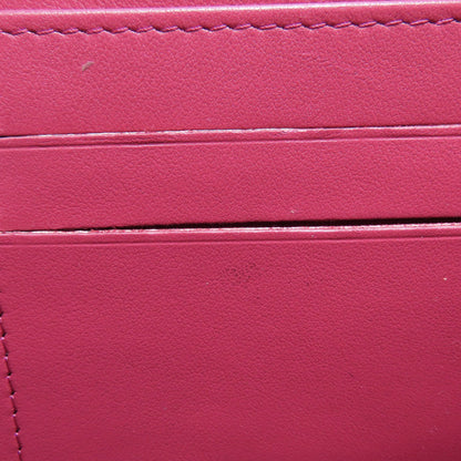 CHANEL Camellia COCO Mark SilverHardware Long wallet (with coin pocket) Calf Ladies [Used]