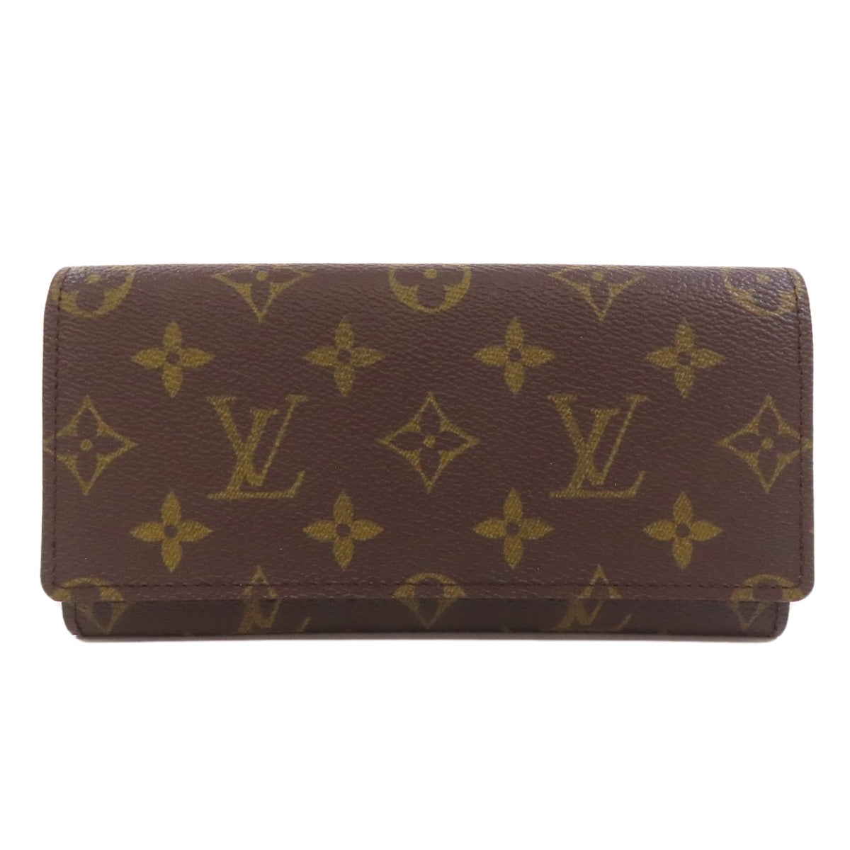 LOUIS VUITTON Porto Cult Credit Long wallet (no coin pocket) Monogram canvas Ladies [Used]