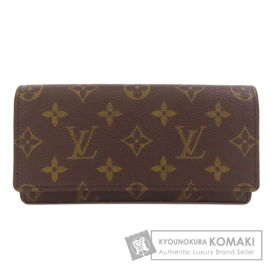 LOUIS VUITTON Porto Cult Credit Long wallet (no coin pocket) Monogram canvas Ladies [Used]