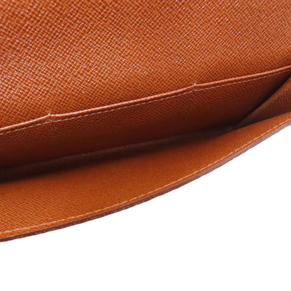 LOUIS VUITTON Porto Cult Credit Long wallet (no coin pocket) Monogram canvas Ladies [Used]