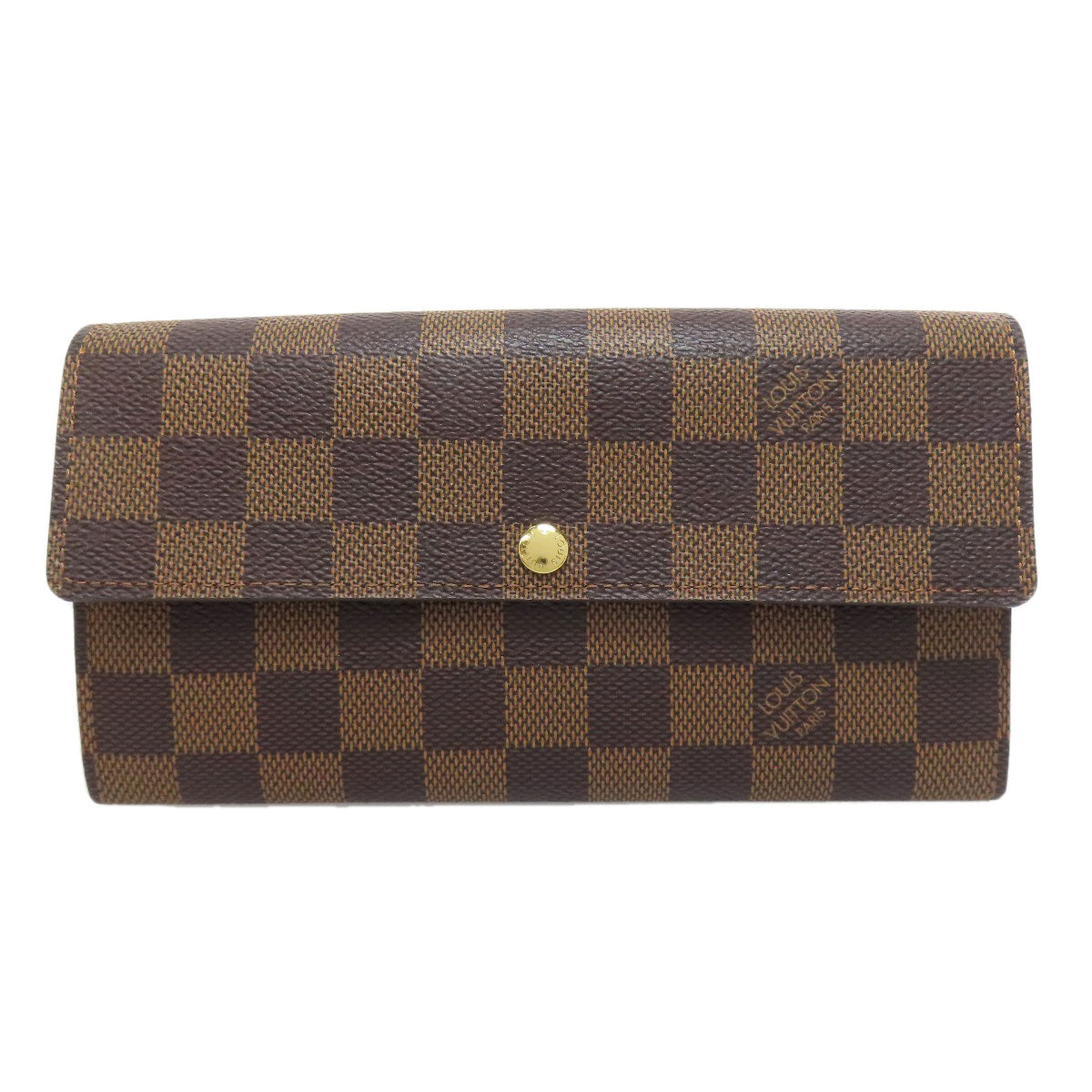LOUIS VUITTON N61734 Portefeiulle Â· Sarah old Long wallet (with coin pocket) Damier canvas Ladies [Used]