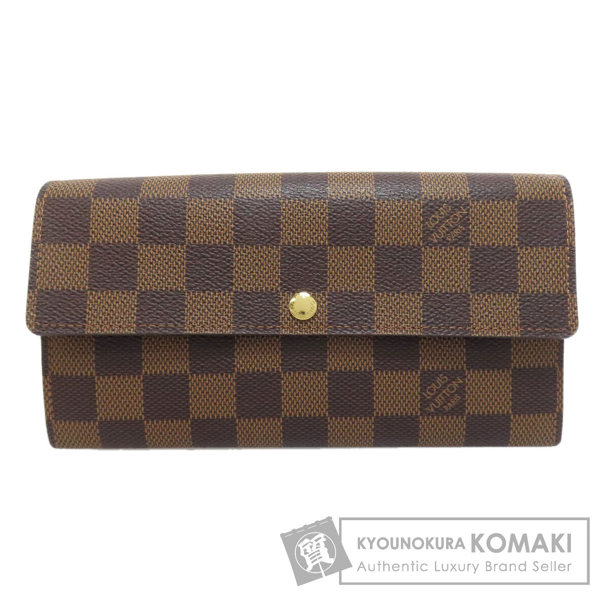 LOUIS VUITTON N61734 Portefeiulle Â· Sarah old Long wallet (with coin pocket) Damier canvas Ladies [Used]