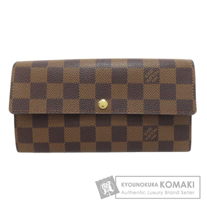 LOUIS VUITTON N61734 Portefeiulle Â· Sarah old Long wallet (with coin pocket) Damier canvas Ladies [Used]