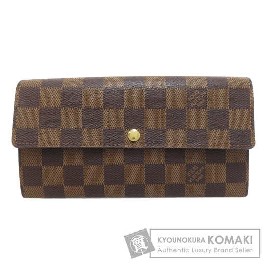 LOUIS VUITTON N61734 Portefeiulle Â· Sarah old Long wallet (with coin pocket) Damier canvas Ladies [Used]