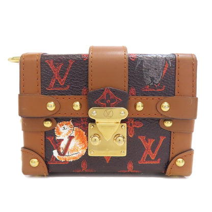 LOUIS VUITTON M63892 Essential Trunk Catgram Accessory pouch Monogram canvas Ladies [Used]
