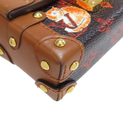 LOUIS VUITTON M63892 Essential Trunk Catgram Accessory pouch Monogram canvas Ladies [Used]