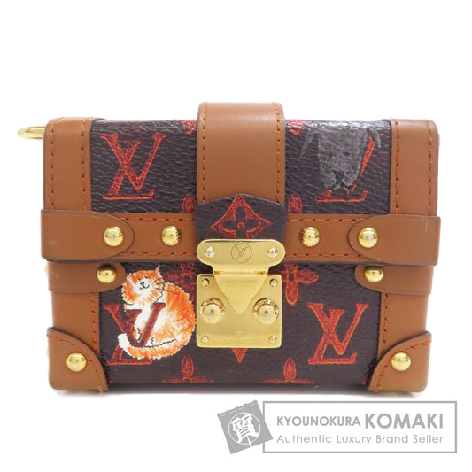 LOUIS VUITTON M63892 Essential Trunk Catgram Accessory pouch Monogram canvas Ladies [Used]