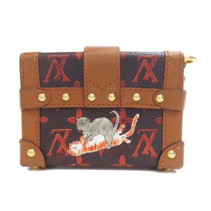 LOUIS VUITTON M63892 Essential Trunk Catgram Accessory pouch Monogram canvas Ladies [Used]