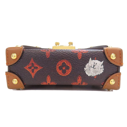 LOUIS VUITTON M63892 Essential Trunk Catgram Accessory pouch Monogram canvas Ladies [Used]