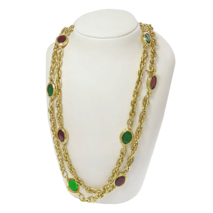 CHANEL Gripoa Necklace Gold Plated Ladies [Used]