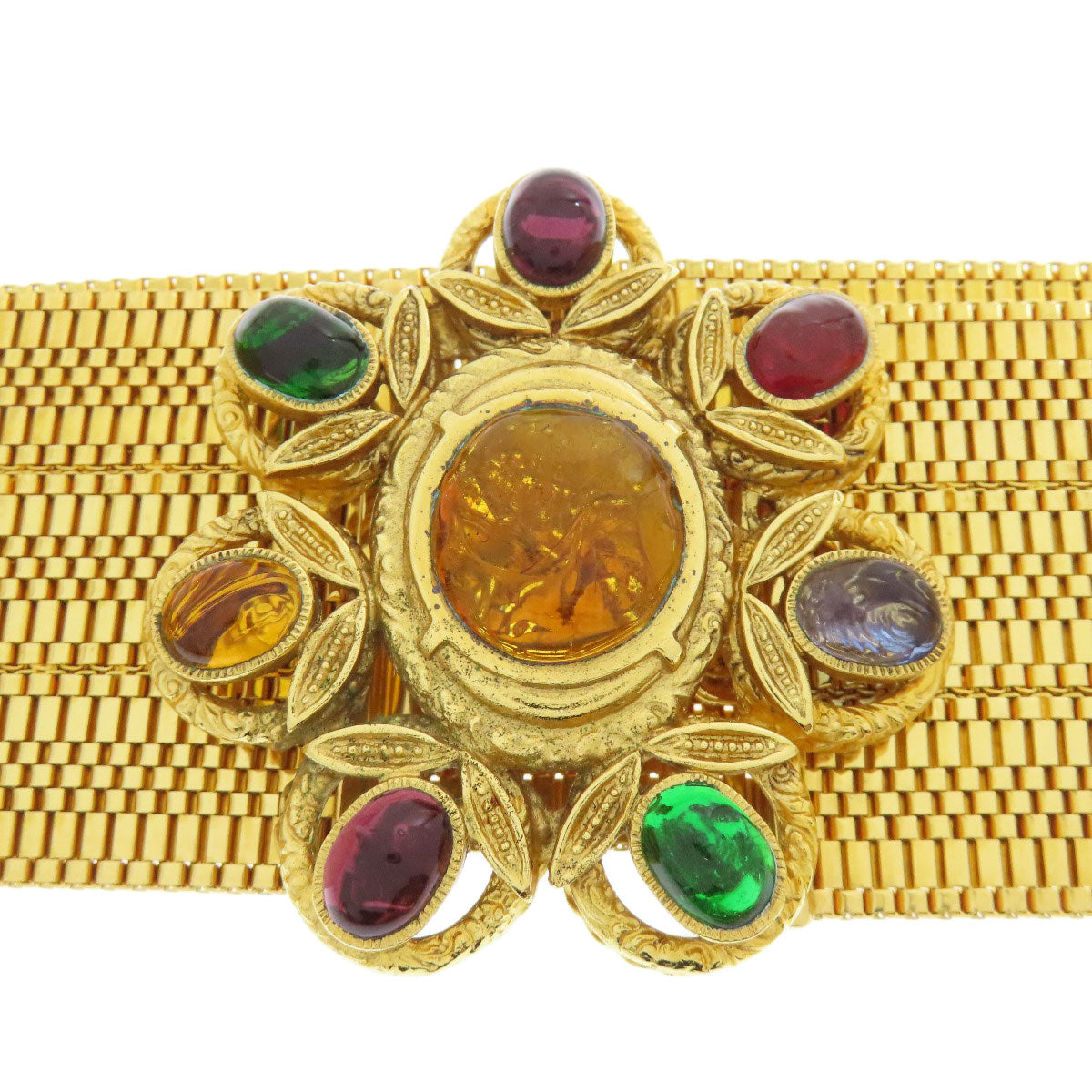 CHANEL Vintage Gripova belt Metal mens [Used]