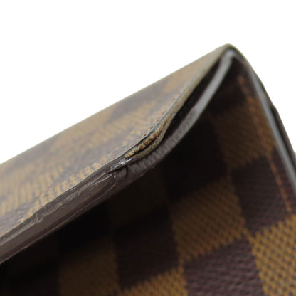 LOUIS VUITTON N61736 Portefeiulle ã» Tresol Bifold Wallet with Coin Pocket Damier canvas Ladies [Used]