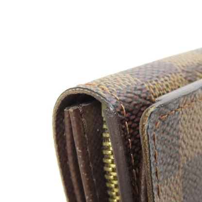 LOUIS VUITTON N61736 Portefeiulle ã» Tresol Bifold Wallet with Coin Pocket Damier canvas Ladies [Used]