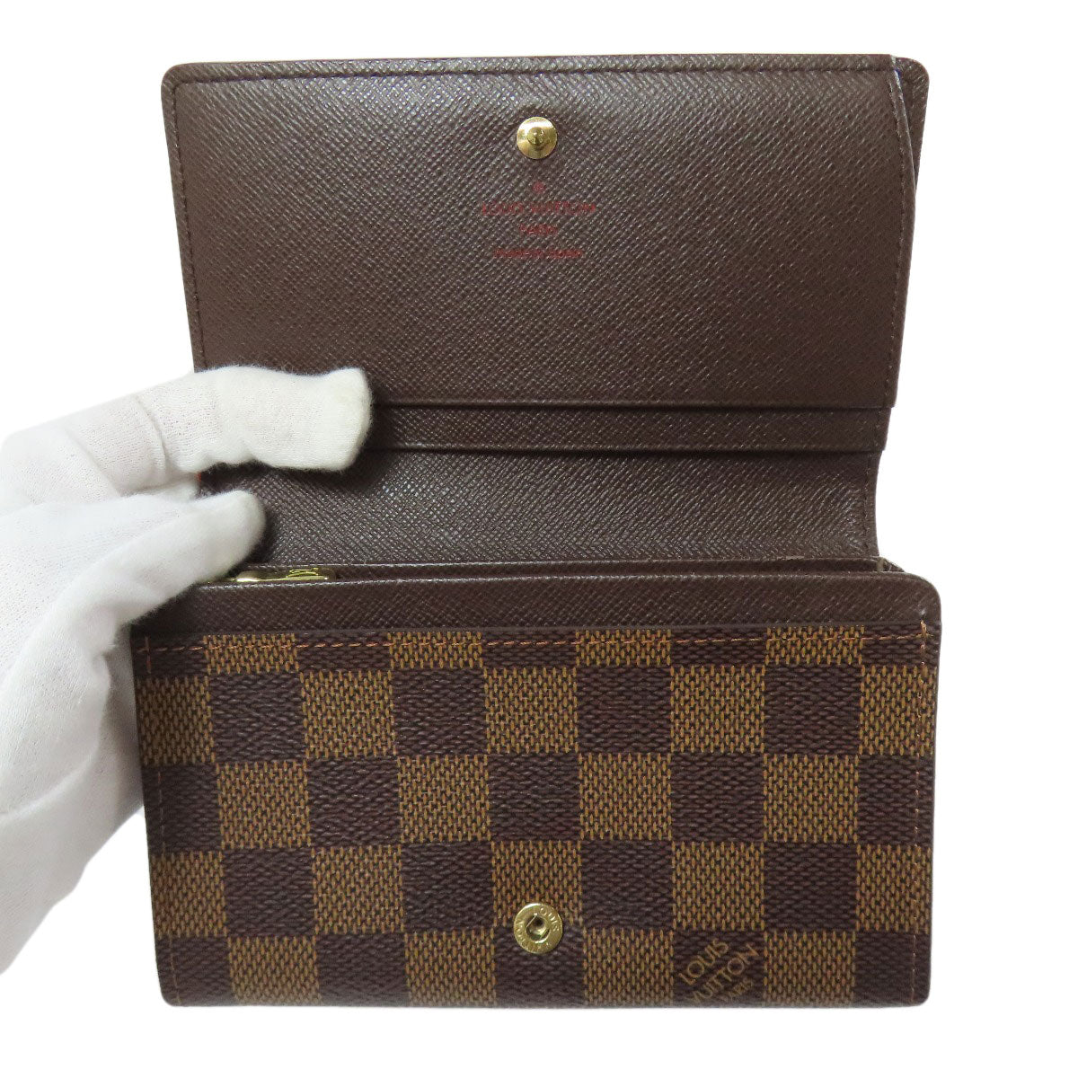 LOUIS VUITTON N61736 Portefeiulle ã» Tresol Bifold Wallet with Coin Pocket Damier canvas Ladies [Used]