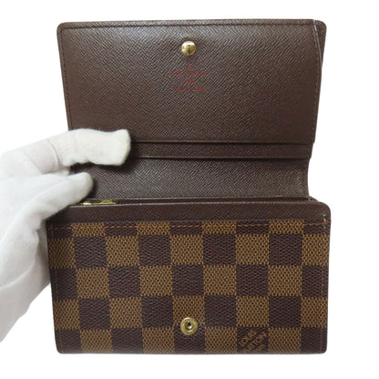 LOUIS VUITTON N61736 Portefeiulle ã» Tresol Bifold Wallet with Coin Pocket Damier canvas Ladies [Used]