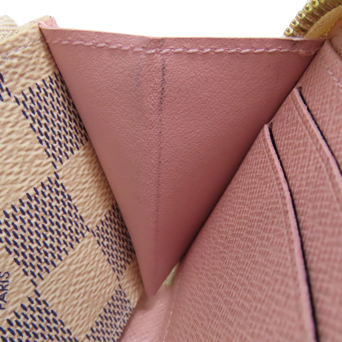 LOUIS VUITTON N61264 Portefeiulle・Clemence Long wallet (with coin pocket) Damier canvas Ladies [Used]