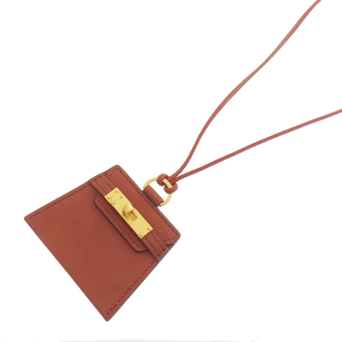 HERMES Kelly Necklace Necklace Calf Ladies [Used]