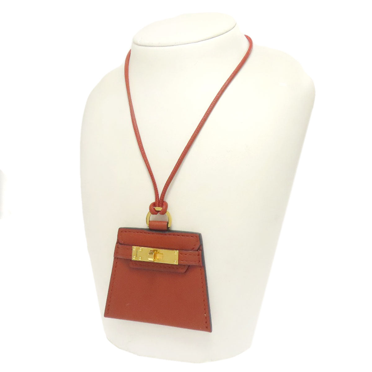 HERMES Kelly Necklace Necklace Calf Ladies [Used]