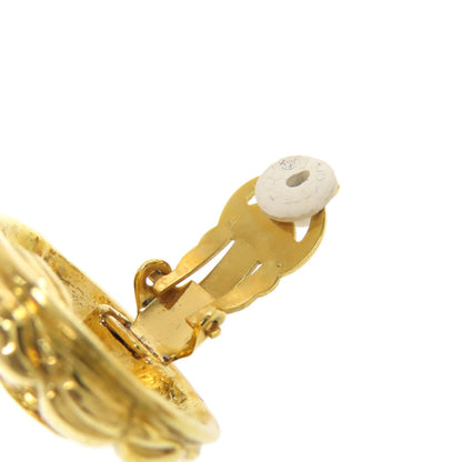 CHANEL Matelasse COCO Button Earring Metal Ladies [Used]